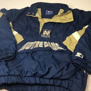 Vintage Notre Dame Men’s Pullover Jacket size XL